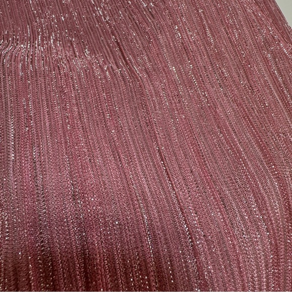 Astrid | Sheer Overlay Spaghetti Strap Sparkly Pink Cami - Picture 5 of 9